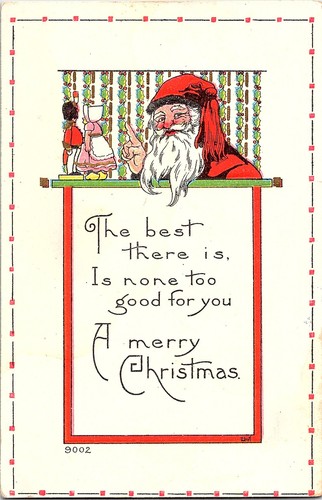 Cartolina natale santa - cartolina,