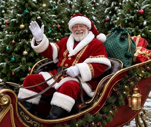 Costume babbo natale - natale, lusso