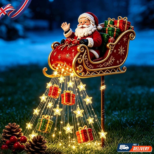 Babbo natale luce solare - natale,