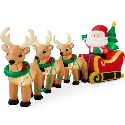 Slitta gonfiabile babbo natale - slitta,