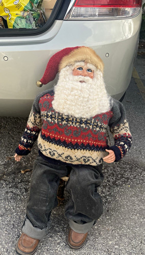 Statuina babbo natale vintage - natale,