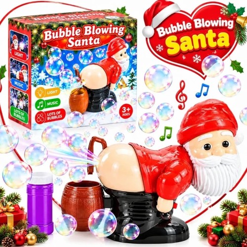 Babbo natale macchina - bolle, di