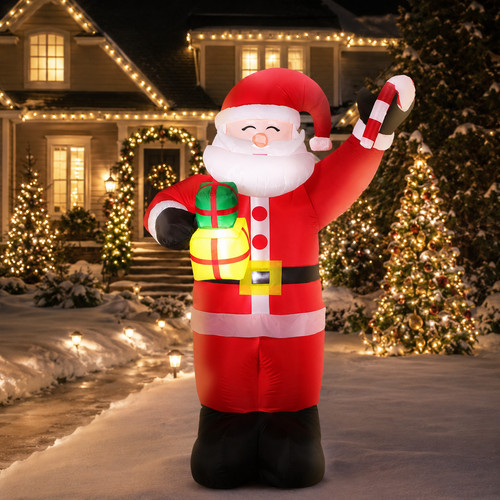 6ft natale gonfiabile babbo - gonfiabile,
