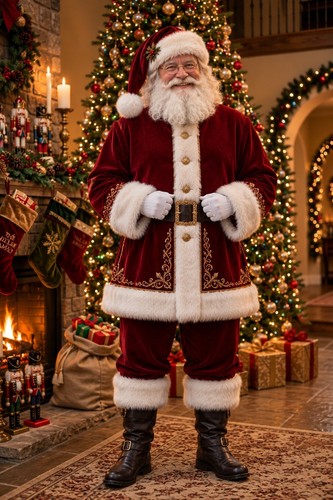 Costume babbo natale con - natale,
