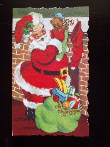 Biglietto natale vintage - biglietto, di