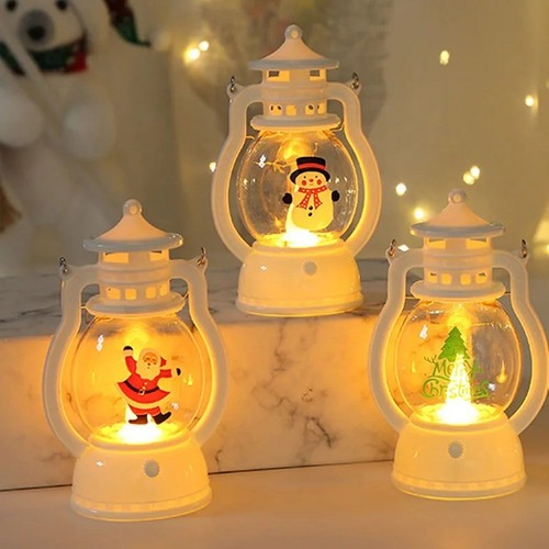 Lanterna led natale babbo - lanterna,