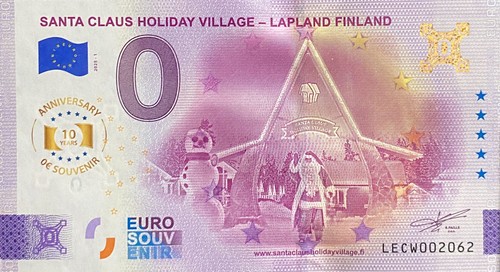 Billet euro santa claus - 0,