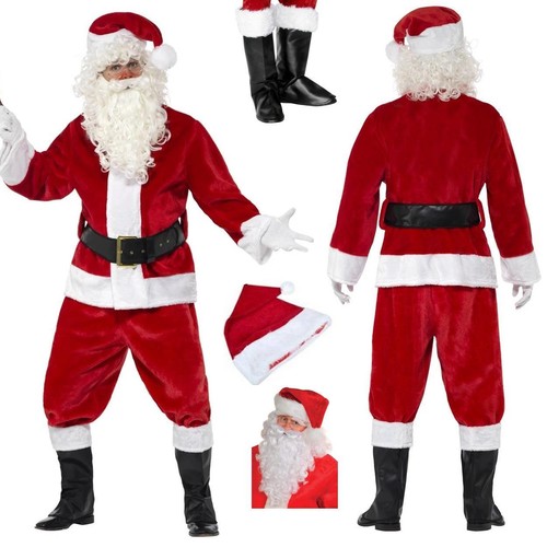 Costume babbo natale - babbo, deluxe