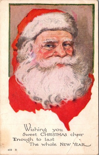 Cartolina epoca auguri dolce - cartolina,