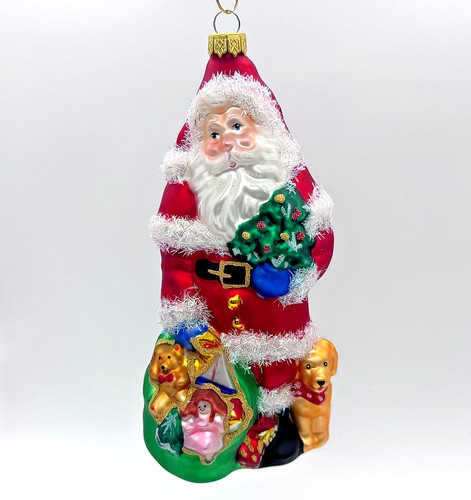 Babbo natale con - giocattoli, e