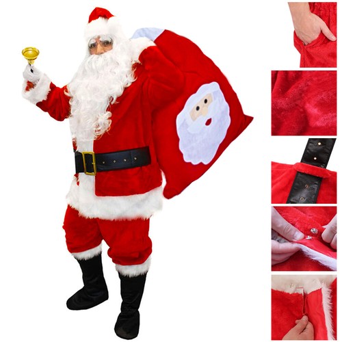 Costume babbo natale deluxe - babbo,
