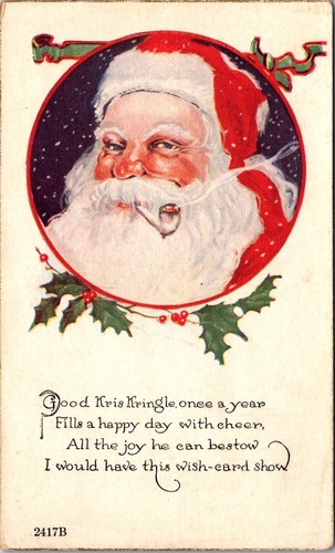 Cartolina natale epoca - natale, d'epoca